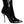 Dolce & Gabbana Black Patent Leather Crystal Heel Boots Shoes