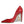 Dolce & Gabbana Red Patent Leather Faux Pearl Heels Pumps Shoes