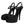 Dolce & Gabbana Black Leather Platform Heels Sandals Shoes