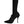 Dolce & Gabbana Black Stiletto Heels Mid Calf Boots Shoes