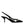 Dolce & Gabbana Black Leather Faux Pearl Heel Slingback Shoes