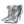 Dolce & Gabbana Silver Iridescent PVC Pointed Short Boots Shoes