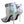 Dolce & Gabbana Silver Iridescent PVC Pointed Short Boots Shoes