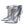 Dolce & Gabbana Silver Iridescent PVC Pointed Short Boots Shoes