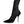 Dolce & Gabbana Black Leather Stilettos Booties Socks Shoes