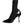 Dolce & Gabbana Black Stretch Stilettos Booties Socks Shoes