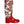 Dolce & Gabbana Red Floral Rubber Knee High Flat Boots Shoes