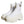 Dolce & Gabbana White Leather Rubber Logo Ankle Boots Shoes