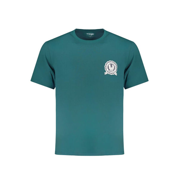 Wrangler Green Cotton T-Shirt