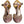 Dolce & Gabbana Pink Gold Leather Pumps T-strap Sandals Shoes