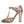 Dolce & Gabbana Pink Gold Leather Pumps T-strap Sandals Shoes
