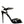 Dolce & Gabbana Black Leather Crystal Ankle Strap Sandals Shoes
