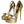 Dolce & Gabbana Gold Leather Platform Keira Sandals Shoes