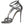 Dolce & Gabbana Silver Keira Leather Heels Sandals Shoes