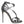 Dolce & Gabbana Silver Keira Leather Heels Sandals Shoes