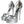 Dolce & Gabbana Silver Leather Platform Keira Sandals Shoes