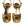Dolce & Gabbana Gold Bette Leather Heels Sandals Shoes