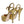 Dolce & Gabbana Gold Bette Leather Heels Sandals Shoes