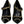 Dolce & Gabbana Black Mary Janes Velvet Gold Pumps Shoes