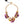 Dolce & Gabbana Gold Brass Mix Fiori Flowers Crystal Chain Necklace