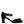 Dolce & Gabbana Black Velvet Roses Ankle Strap Pumps Shoes