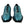 Dolce & Gabbana Blue Leather Derby Block Heels Dress Shoes