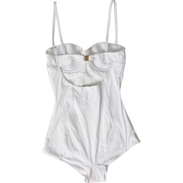 Dolce & Gabbana White Swimsuit One Piece Women Beachwear Bikini