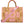 Versace Pink Printed Large Fabric Leather Shopping Tote Bag