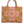 Versace Pink Yellow Baroque Fabric Leather Shopping Tote Bag