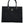 Versace Black Top Handle Canvas Leather Logo Shopping Tote Bag