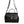 Versace Black Top Handle Grainy Calfskin Leather Crossbody Bag