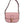 Versace Pink Grainy Calf Leather Logo Crossbody Shoulder Bag