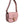 Versace Pink Grainy Calf Leather Logo Crossbody Shoulder Bag