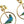 Dolce & Gabbana Gold Tone Brass Crystal Bird-in-Hoop Statement Earrings