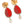 Dolce & Gabbana Red Watermelon Gold Brass Crystal Clip Dangling Earrings