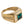 Dolce & Gabbana Gold Plated 925 Silver Green Crystal Ring