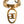 Dolce & Gabbana Gold Plated Open DG Logo Curb Chain Ring