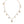 Dolce & Gabbana Gold Tone Brass Chain Religious Cross Pendant Necklace