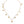 Dolce & Gabbana Gold Tone Brass Chain Religious Cross Pendant Necklace