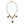 Dolce & Gabbana Gold Chain Brass Crystal Clock Statement Necklace