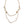 Dolce & Gabbana Gold Chain Brass Floral Layered Crystal Pearl Necklace