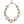 Dolce & Gabbana White Maxi Faux Pearl Beads Crystals Gold Chain Necklace