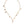 Dolce & Gabbana Gold Tone Brass Chain Religious Cross Pendant Necklace