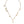 Dolce & Gabbana Gold Tone Brass Chain Religious Cross Pendant Necklace