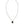 Dolce & Gabbana Sterling Silver 925 Chain Bar Gem Pendant Logo Necklace