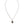 Dolce & Gabbana Sterling Silver 925 Chain Bar Gem Pendant Logo Necklace