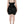 Dolce & Gabbana Black Polyester Ruched Coated Mini Dress