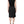 Dolce & Gabbana Black Cotton Sheath Knee Length Dress