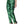 Dolce & Gabbana Green Clover Silk Satin High Waist Tapered Pants