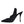 Dolce & Gabbana Black Jersey Stretch Heels Slingback Shoes